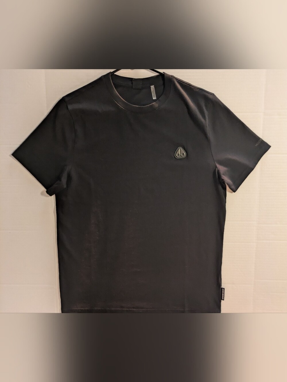 Moose Knuckles Black Logo Crewneck T-Shirt- Sm (NWOT)
